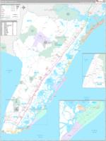 Cape May, Nj Carrier Route Wall Map